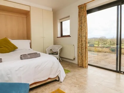Bedroom with countryside views
