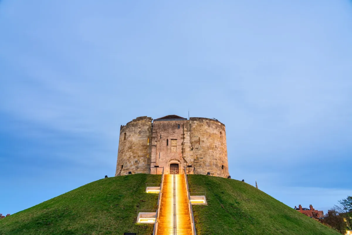 York Castle at dawn in York city